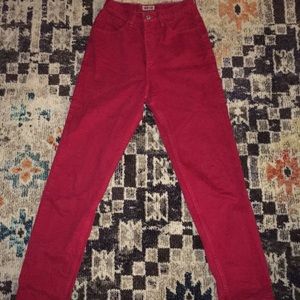 Vintage High waisted red Guess pants